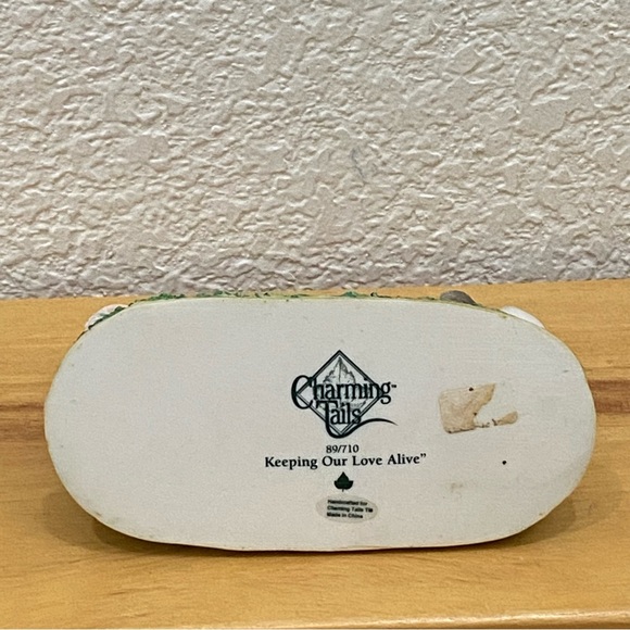 Vintage Fitz Floyd Charming Tails “Keeping Our Love Alive” Ceramic Mice Figurine - Picture 12 of 15